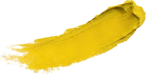 Wall Mural - a vibrant yellow paint stroke perfect for artistic projects, design backgrounds, and creative compos