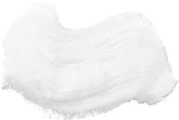 Wall Mural - a smooth, flowing texture of white paint on a transparent background, perfect for artistic and creat
