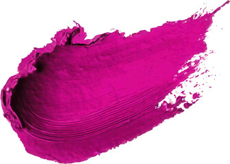 Wall Mural - vibrant pink paint stroke showcasing texture and fluidity, ideal for artistic backgrounds or creativ