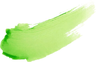 Wall Mural - a vibrant green paint stroke showcasing texture and color for artistic backgrounds, design projects,