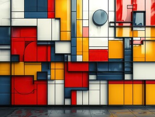 Wall Mural - Abstract Geometric Wall Art