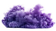 © photostokie - Bright purple smoke cloud isolated on white background, Purple color explosion isolated png background