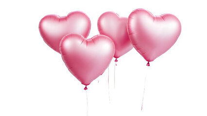 Poster - beautiful heart shaped balloons