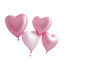 Wall Mural - beautiful heart shaped balloons