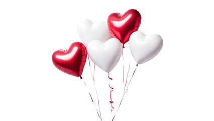 Poster - beautiful heart shaped balloons