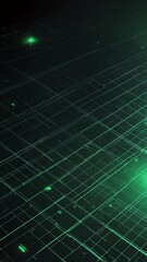 Wall Mural - green satellite communication grid concept technology abstract background with copy space