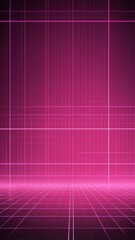 Canvas Print - pink hologram light streaks projection grid technology abstract background with copy space