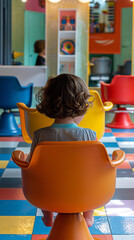 Canvas Print - Child-Friendly Salon with Colorful Decor and Playful Atmosphere  