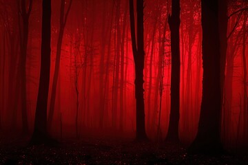 Sticker - Red Forest Twilight