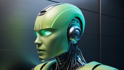 Artificial intelligence concept . machine learning or innovation technology, graphic of ai head with programming script