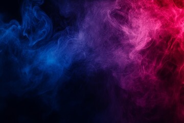 Aufkleber - A color smoke on a black background is reminiscent of Halloween horror and mystery