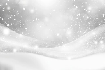 Fototapete - An abstract grey background with a shimmer glow white light. This is a texture pattern made out of soft gray bokeh and shiny glitter. This texture is made out of a grey blur and a silver light bokeh