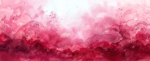 Wall Mural - Abstract pink watercolor background