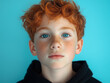 © Lucas - Adorable Blue-Eyed Boy with Red Hair Portrait