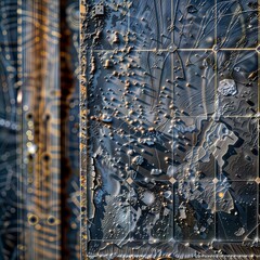 Panel Grid: Close-up of solar panel array