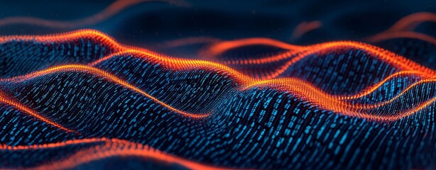 Abstract digital background for digital archives, digital archives, audio and visual representations, scientific research, neural networks, stock, data transmission, and encryption.