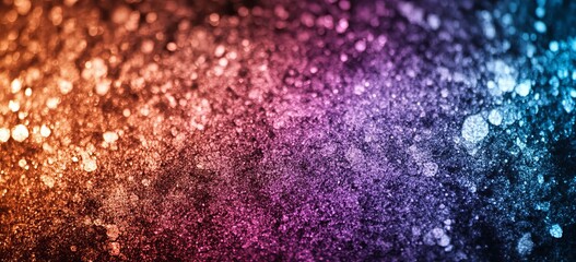 Poster - Grainy gradient background purple pink orange black glowing color wave dark backdrop noise texture banner poster header design