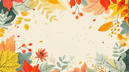 Canvas Print - Thanksgiving background. Autumn harvest