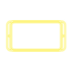 Wall Mural - frame stacked rectangle neon and side light neon