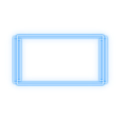 Wall Mural - frame rectangle light neon