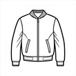 © MdMijanur - A stylish bomber jacket line art vector