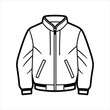© MdMijanur - A stylish bomber jacket line art vector
