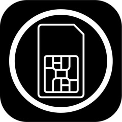 Sticker - Sim Icon Design