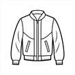© MdMijanur - A stylish bomber jacket line art vector