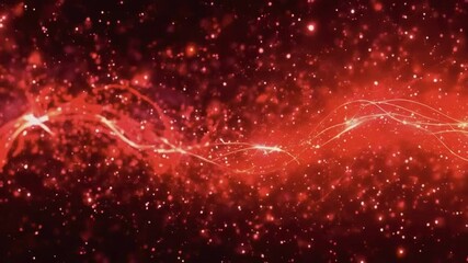 Wall Mural - Red sparks loop background