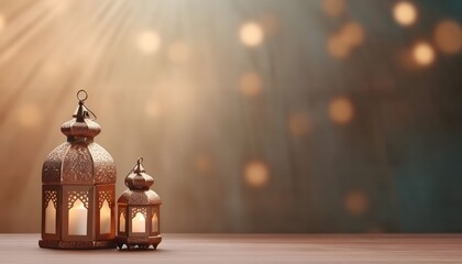 Wall Mural - Ornate Lanterns with Festive Glow