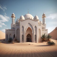 Wall Mural - Mosque in the Desert