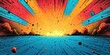 © KHAIDIR - Comic Book Style Sunset with Dynamic Lines