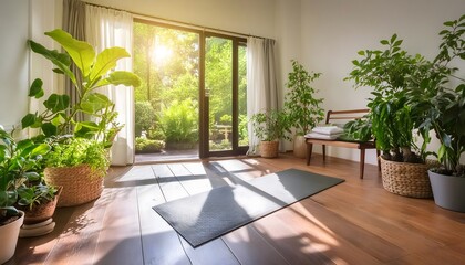 sunlight yoga room