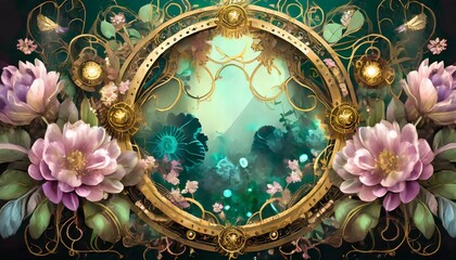 Poster - background with flowers