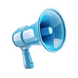 © mashimara - Turquoise megaphone isolated on a white background. Concept of communication and announcements.