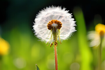 Canvas Print - close up of a dandelion