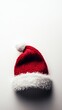 © pawimon - Cheerful Santa Hat on White Background - Fun and Festive Close-Up Shot with Copy Space for Text
