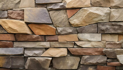 Poster - wall stone texture background