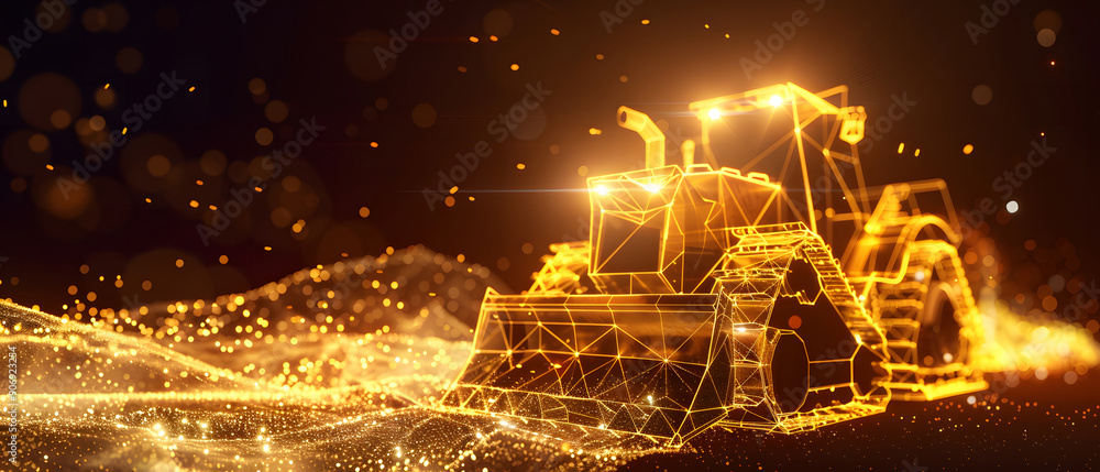 smart digital backhoe loader, AI in construction project management ...