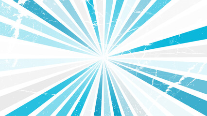 Wall Mural - Exploding star burst texture pattern abstract background. White and blue grunge sunburst for the background.