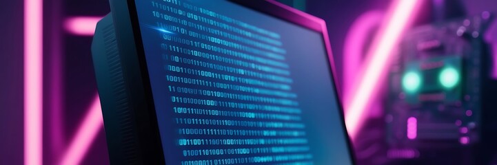  code visible on the screen, highlighting logical sequences and systematic order in software development.