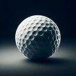 © Mounir - Close up view of golf ball on dark background