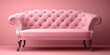 © Viktor - A stylish pink sofa sits elegantly in a contemporary room with pink walls