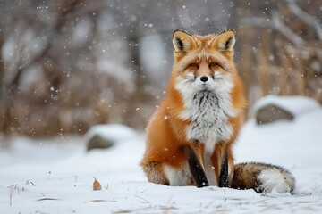 Poster - red fox vulpes