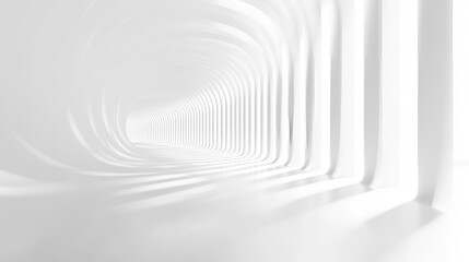 Wall Mural - 3D Light White Background, Generative AI