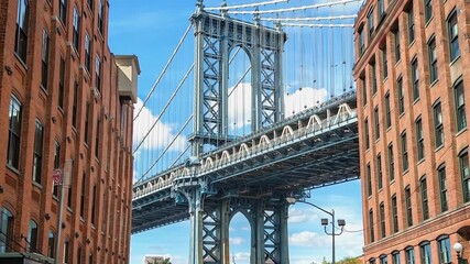 Sticker - New York City Manhattan bridge in Brooklyn