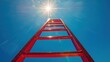 © afridwi1999 - Red ladder to success