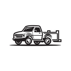 CAR CARRIER in cartoon, doodle style . Image for t-shirt, web, mobile apps and ui. Isolated 2d vector illustration in logo, icon, sketch style, Eps 10, black and white. AI Generative