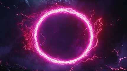 Wall Mural - Pink Energy Ring