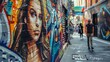 © Halina Berah - A representation of the cultural richness of Melbourne's laneways and its unique urban vibe. Created using a cool color tone and a natural rendering style.